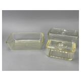 Glasbake Glass Storage Containers, Set of 3