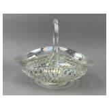JD Clear Glass Basket with Handle