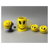Smiley Face Pencil Sharpener and Containers