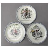 PB CM Porcelain Bicycle Plates Set