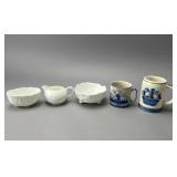 Wedgwood, Coalport, and Delft Ceramic Grouping