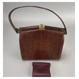 Vintage Handbag with Matching Pouch