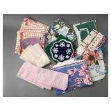 Assorted Fabric Napkins and Tablecloths