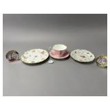 Adderley Porcelain Tea Set with Kitten Plates