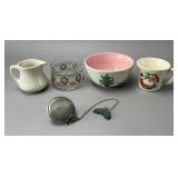 Holiday-Themed Ceramic and Glass Grouping