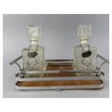 Glass Decanter Set with Tray
