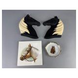 Napco Horse Head Ceramic Set