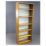 Tall Wooden Bookshelf, Five Shelves