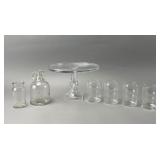 Longaberger Glass Cake Stand Set