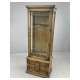 Wooden Gun Cabinet with Glass Doors