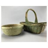 Woven Basket Set, Round and Rectangular