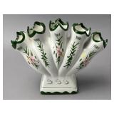 C.M.H. Ceramic Vase with Floral Decoration