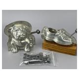 Laurosch Metal Candy Molds, Bulldog & Shoe