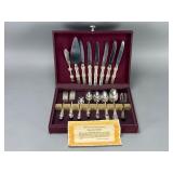 Fortune Rose Silverplate Flatware Set