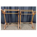 Pair of Wooden Blanket Stands