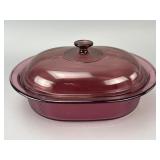 Pyrex Visions 4-Qt Glass Baking Dish with Lid