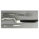 Stainless Steel Carving Set, Three-Piece