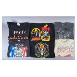 Group of Graphic Band and Military T-Shirts