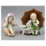 Porcelain Figurine Pair of Children