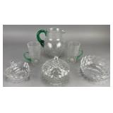 Glassware Set with Crackle Texture
