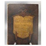 1919 Leather Honor Roll Book, Ingham County WWI