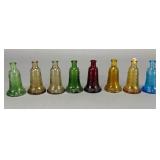 Wheaton N.J. Liberty Bell Glass Bottles, Set of 8