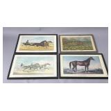 Currier & Ives Horse Racing Prints, Framed