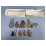 Collection of Stone Arrowheads