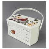 Carol Nan Hand-Painted Wooden Basket