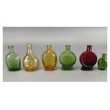 Wheaton Glass Collectible Bottles, Assorted Colors