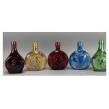 Wheaton Glass Commemorative Bottles, Set of 5