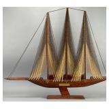 Wooden Model Ship of U.S.S. David