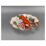 Austria Ceramic Dish with Lobster Figure