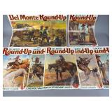 Set of 7 Del Monte Round-Up Posters