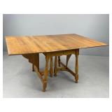 Wooden Drop-Leaf Dining Table