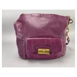 Coach Purple Leather Handbag