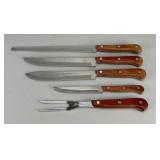 Stainless Steel Knife Set, 5 Pieces