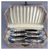 A.E. Lewis & Co. Floral Knife Set