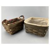 Longaberger Woven Baskets with Liners