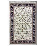 Indo-Persian Kashan Hand-Knotted Rug 9