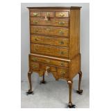 Kindel Belvedere 11 Drawer Cherry Highboy