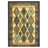 Afghan Inspired Geometric Rug 7