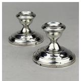 Pair of Hamilton Sterling Candle Holders