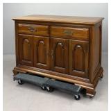 Thomasville Cherry 2 Drawer 2 Door Server Cabinet