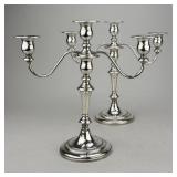 PR Fisher Silversmiths Sterling Candelabra 11-1/4"
