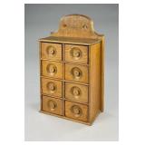 Antique Ash 8 Drawer Spice Cabinet