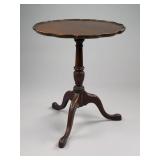 Queen Anne Style Mahogany pedestal Tea Table