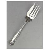 Gorham Lancaster Rose Sterling Cold Meat Fork