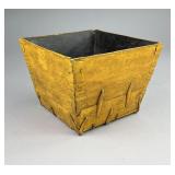 Chinese Yellow Painted Wood Food Bucket