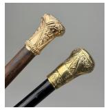 2 Antique Gold Filled Canes